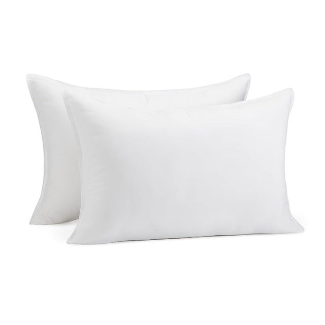 Amazon Basics Down Alternative Pillows, Soft Density for Stomach and Back Sleepers, Queen, Pack of 2