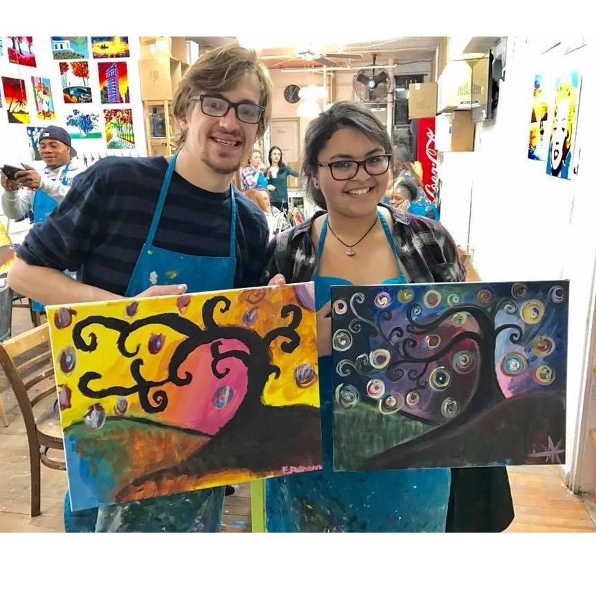 Art is fun and we got tipsy too.
