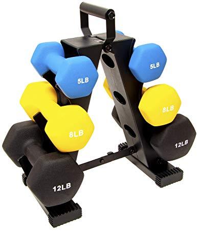 BalanceFrom GoFit All-Purpose Dumbbells in Pair, or Set with Rack
