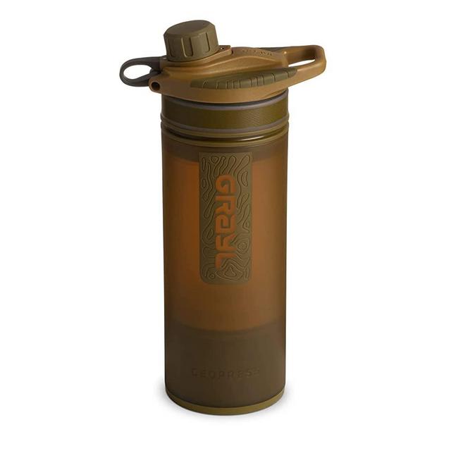 GRAYL GeoPress 24 oz Water Purifier Bottle - Filter for Hiking, Camping, Survival, Travel