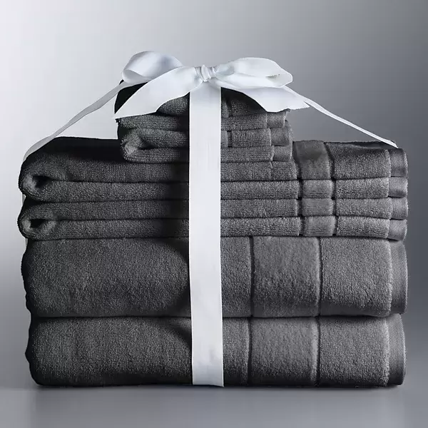 Simply Vera Vera Wang 6-piece Turkish Cotton Bath Towel Set - Smoke Gray