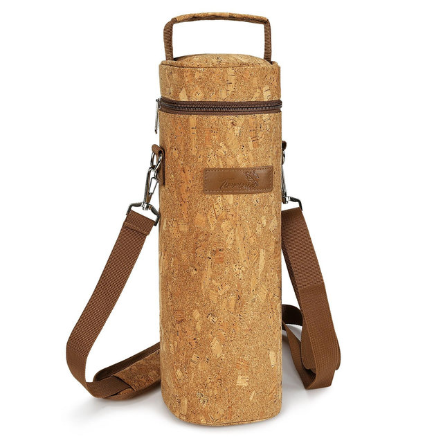 Tirrinia Single Wine Gift Bag, Portable Wine Cooler Bag, Insulated Bottle Carrier Tote, Wine Bag, Wine Lovers Must Haves, Cork