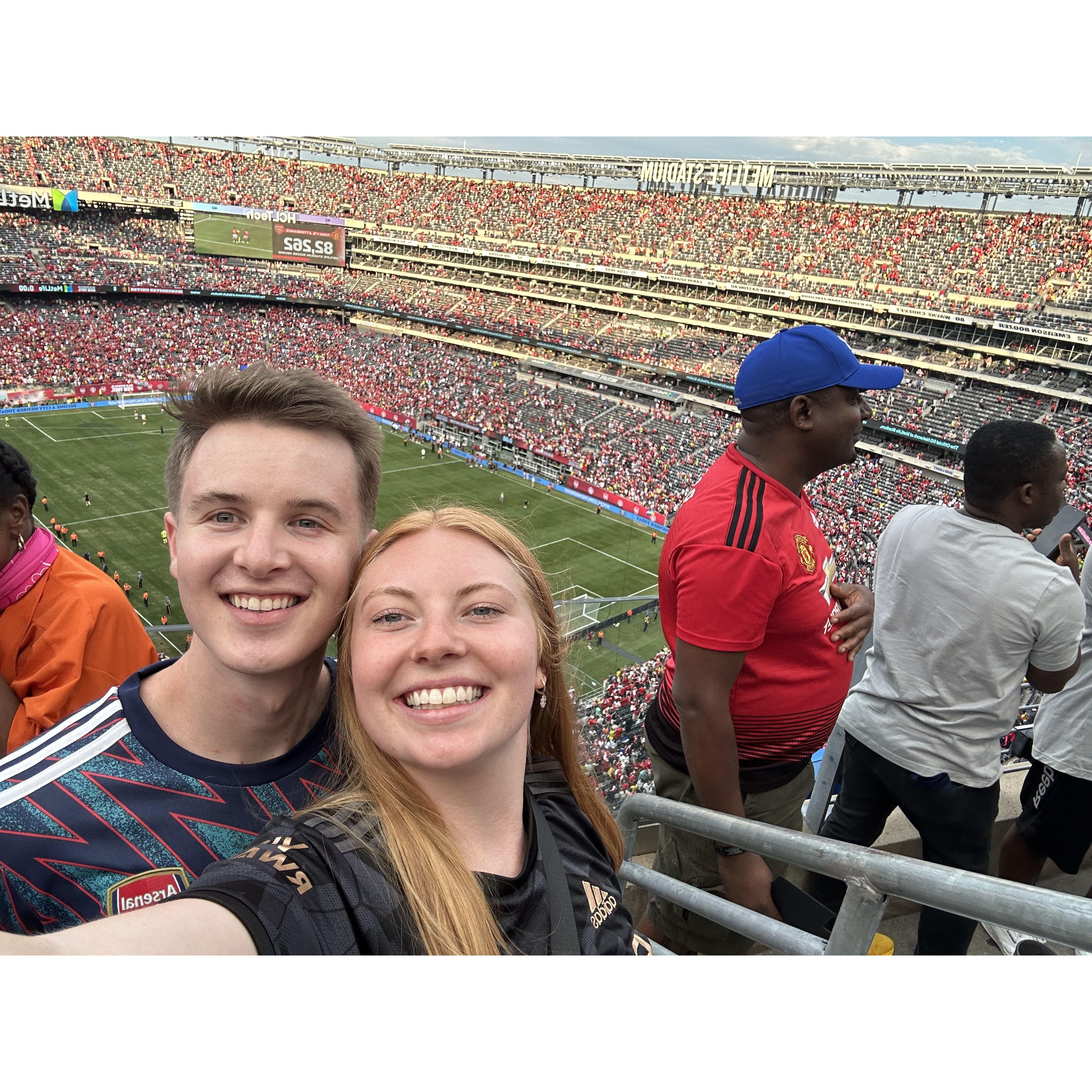 Lauren's first Arsenal game at Metlife!