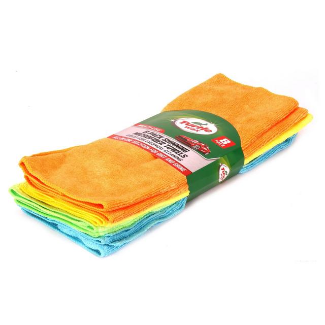 8pk Shining Microfiber Detailing Towel - Turtle Wax