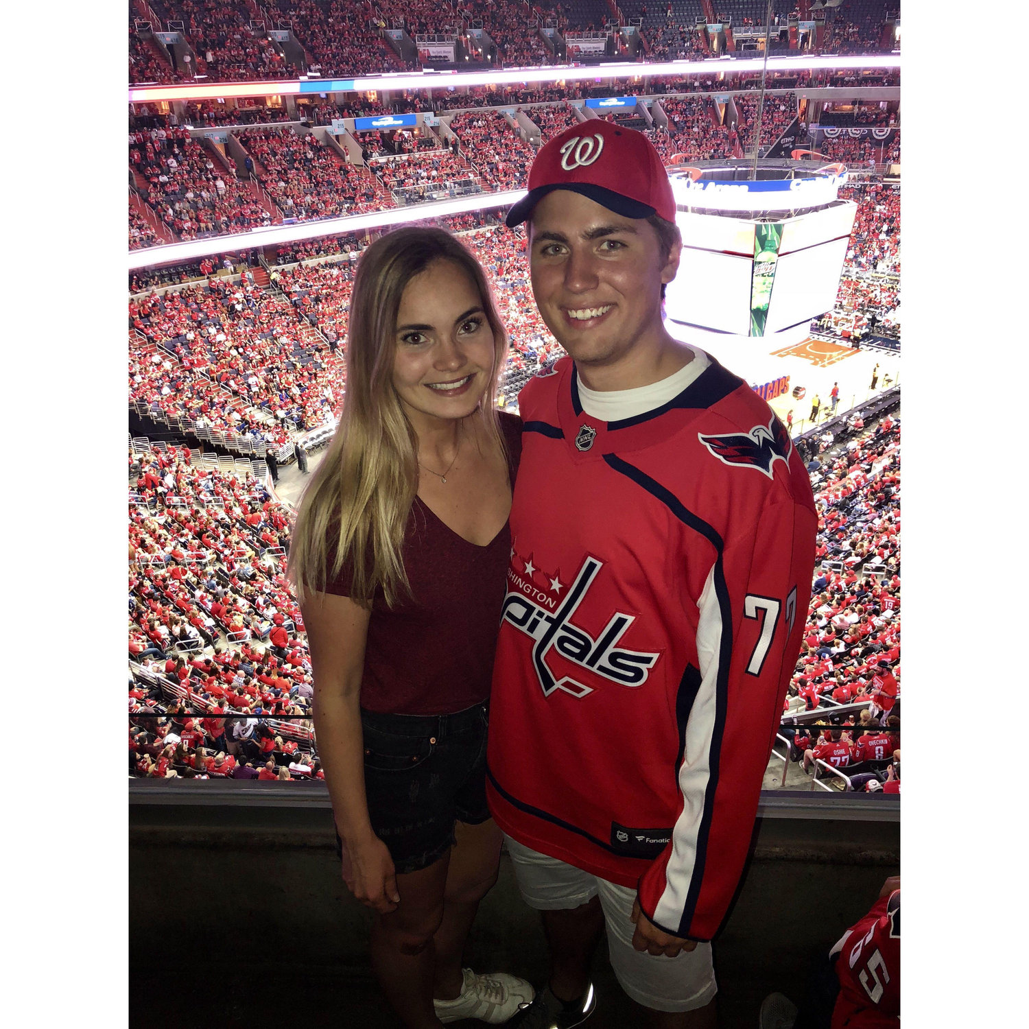 Watching the Capitals win the 2018 Stanley Cup from Capital One Arena in DC
