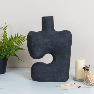 Modern Abstract Paper Mache Vase