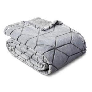 Micromink Plush Blanket (Full/Queen) Flat Gray - Room Essentials™