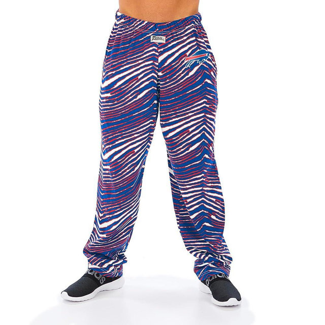 Zubaz 00 NFL Men's Classic Zebra Print Left Hip Team Logo Pant