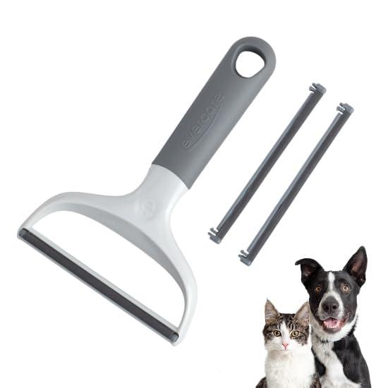 Evercare Duo Pet Hair and Lint Remover, Dual-Sided Comb for Removing Pet Hair and Lint from Clothing and Furniture - Sturdy Metal Comb Side, Gentle Delicate Comb Side, Versatile Uses, Reusable