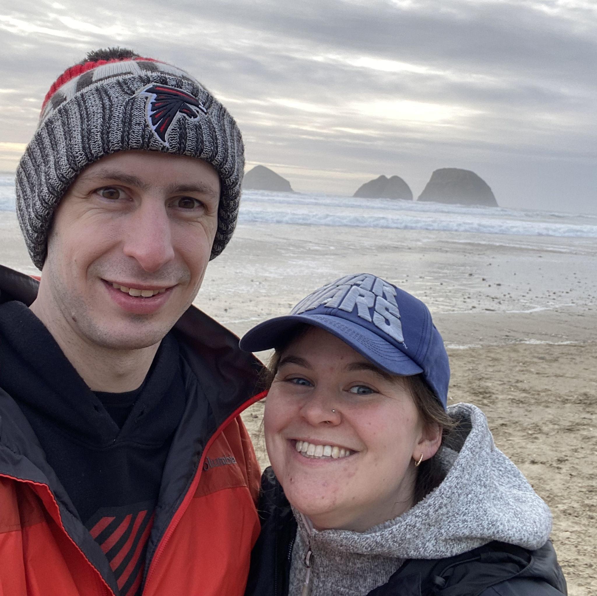 One of many trips to Rachel's favorite beach, Oceanside.
