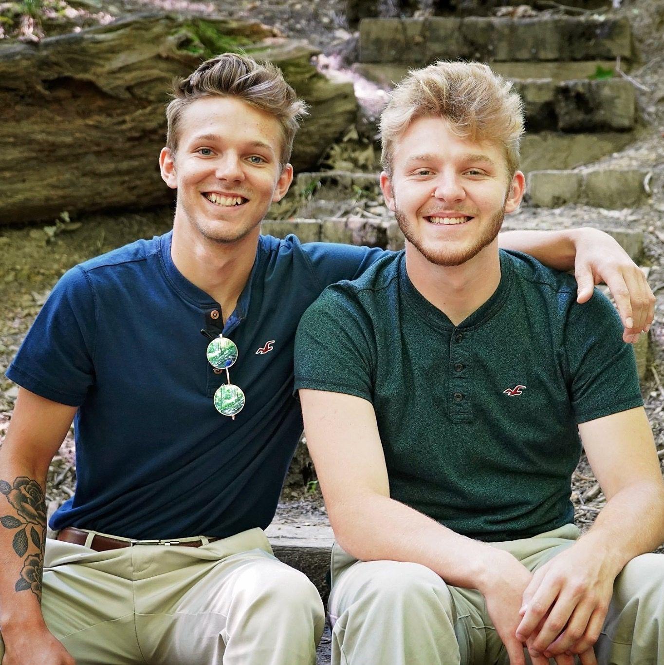 Kaleb and Tristan in the fall of 2019!