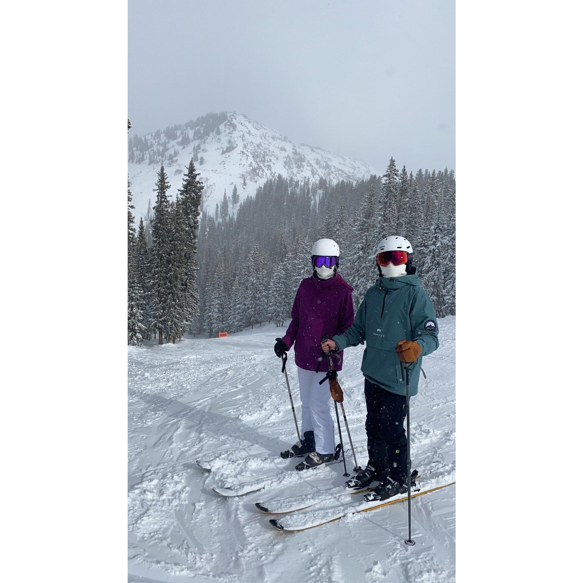 Skiing every weekend during the winter while we lived in Salt Lake City - Jan 2021