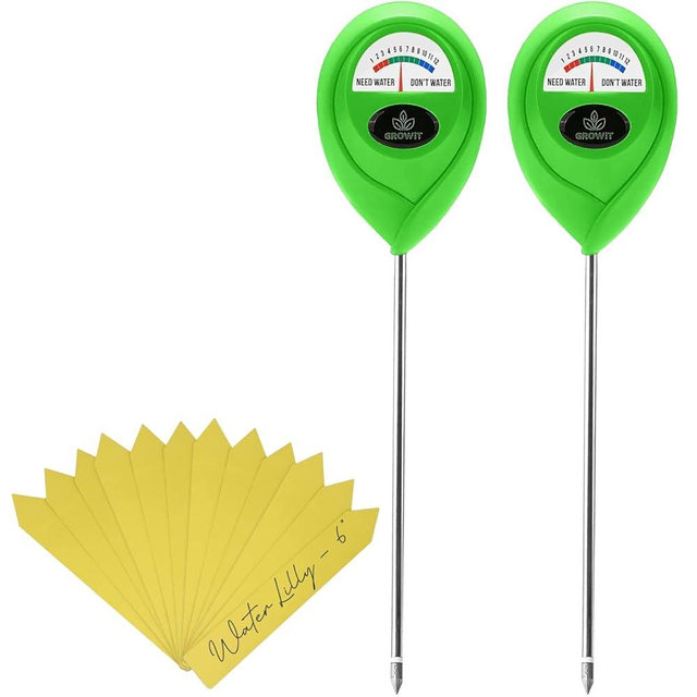 GROWIT Soil Moisture Meter for Plants - Plant Moisture Meter for House Plants | Hydrometer for Plants | Plant Moisture Meter Houseplants | Water Tester for Plants | Farming Plants (Pack of 2)
