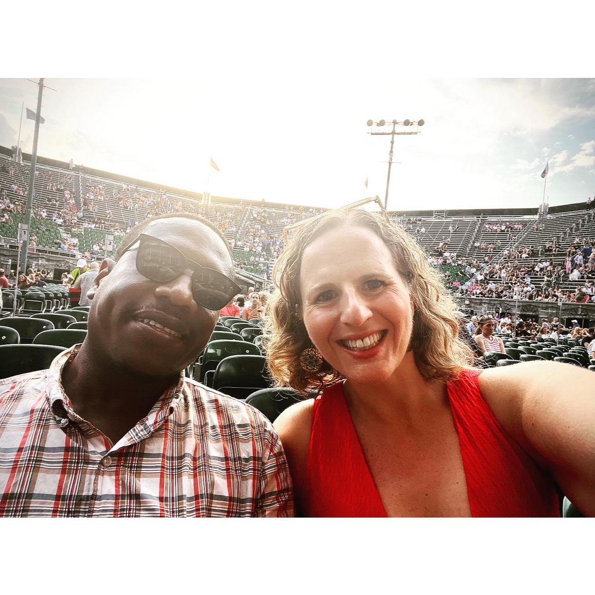 We always enjoy a good concert in a great unique venue (this one is an old tennis stadium)