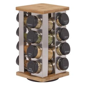 Kamenstein Warner 16-Jar Revolving Spice Rack with Free Spice Refills for 5 Years