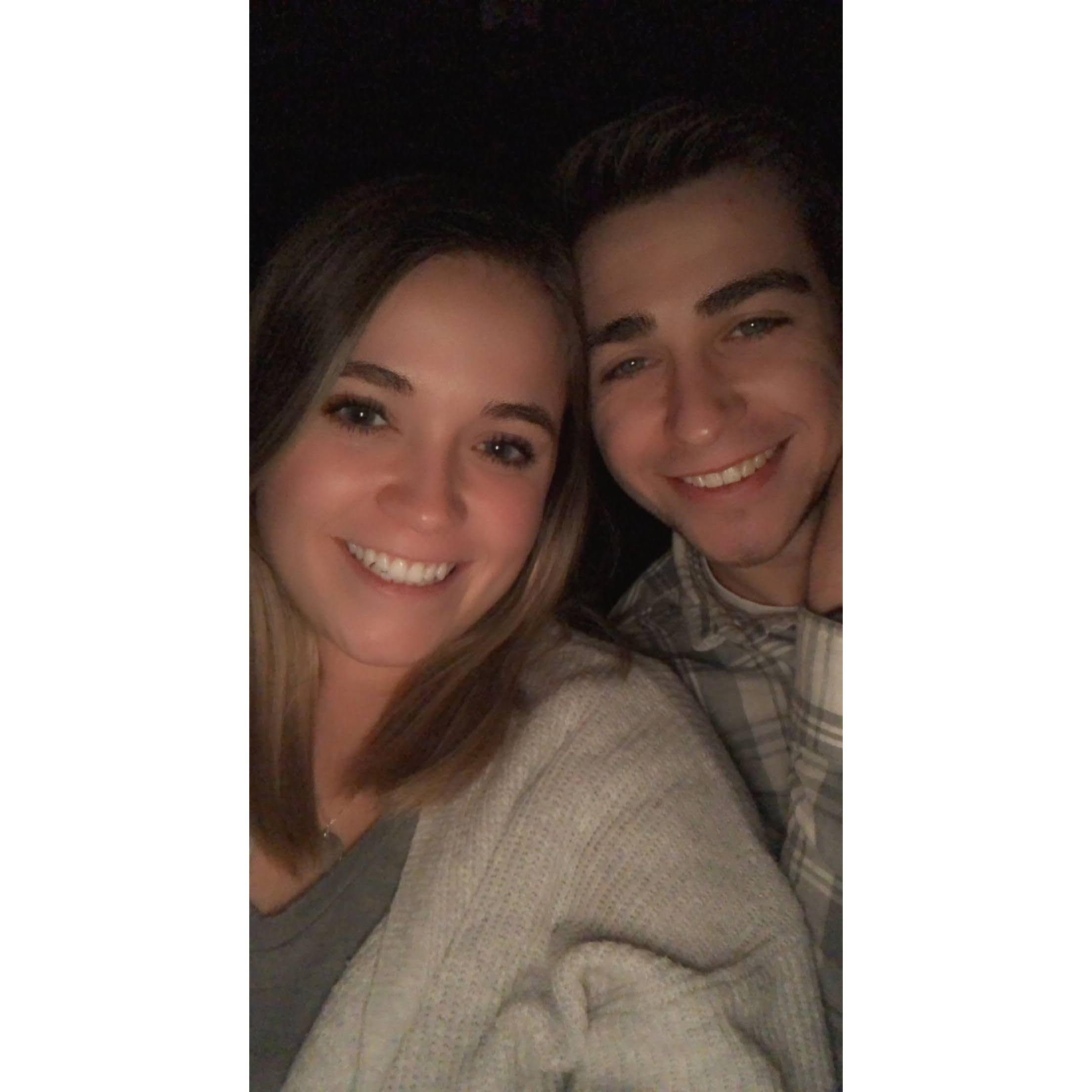 Our 2 year anniversary! We went to the movies like we did on our first date