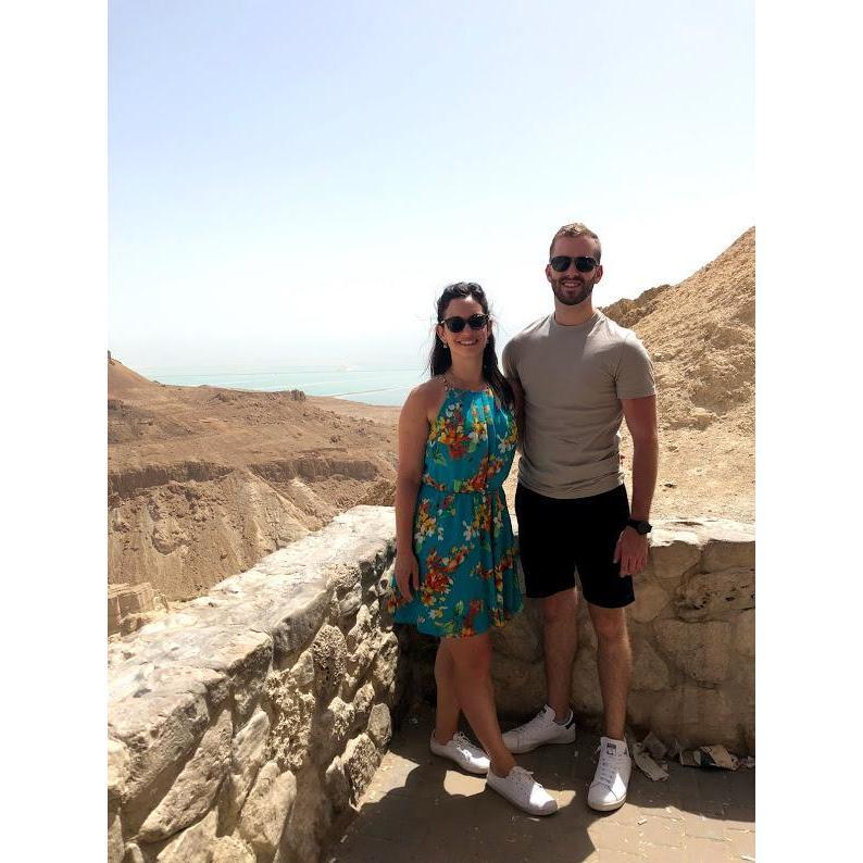 On our way down to the dead sea, an elevation of 430m below sea level.
