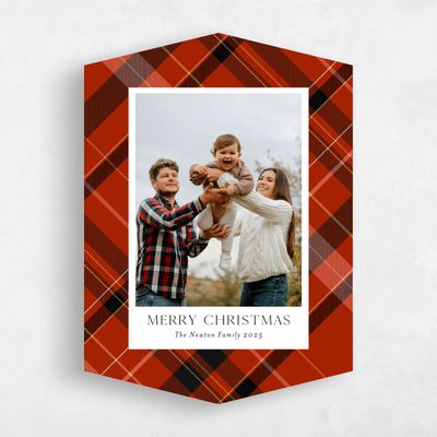 Red Diamond Holiday Card - Flannel