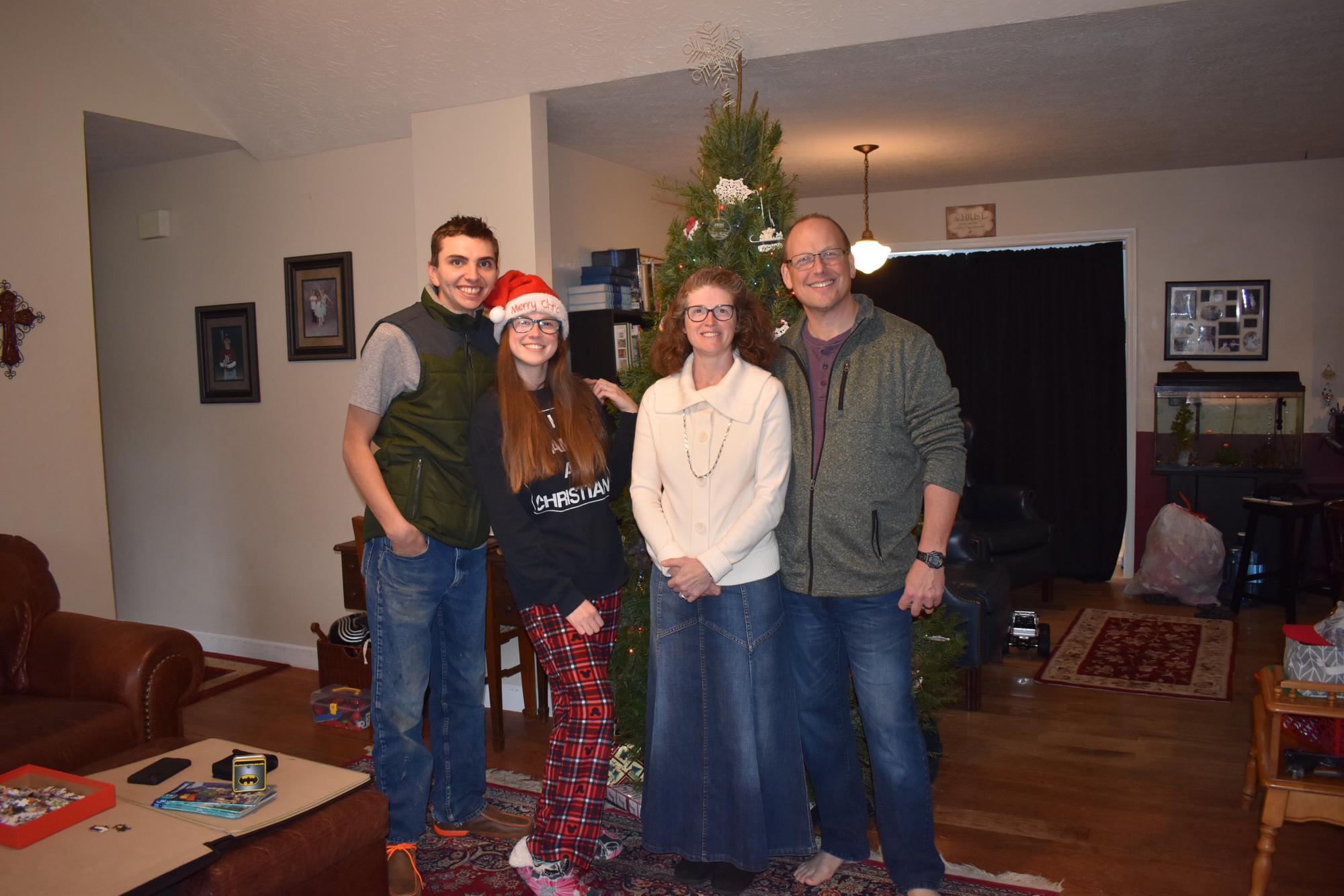 Christmas 2020 with Sarah Grace's parents