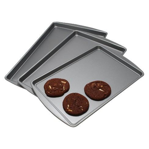 OvenStuff Non-Stick Set of Three Cookie Pans