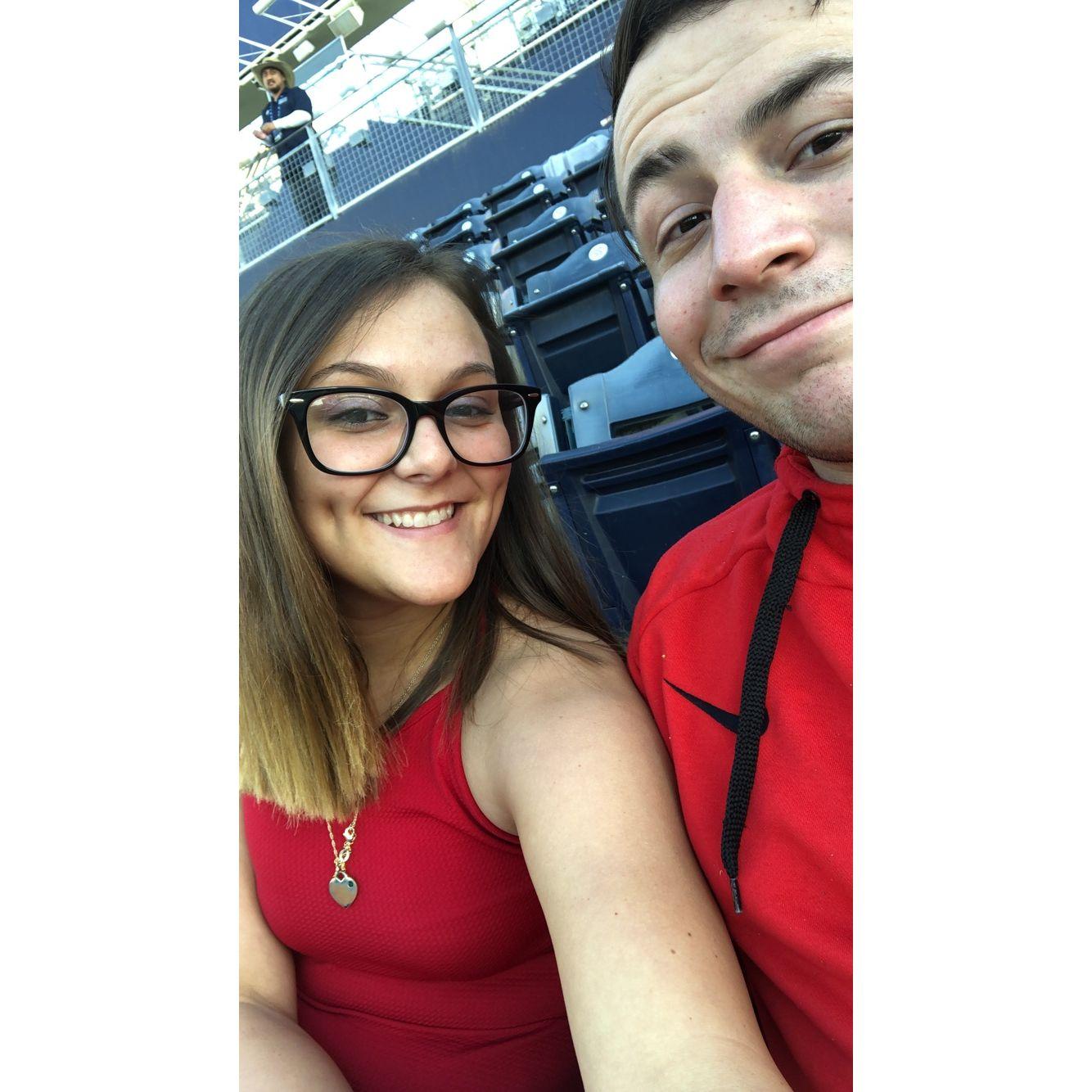 Our first Padres game!