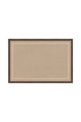 Framed White Scalloped Edge Pinboard