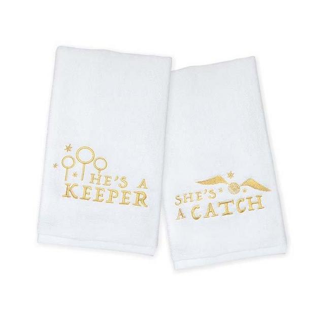 Harry Potter He's a Keeper and She's a Catch Hand Towel Set-ThinkGeek Inc.