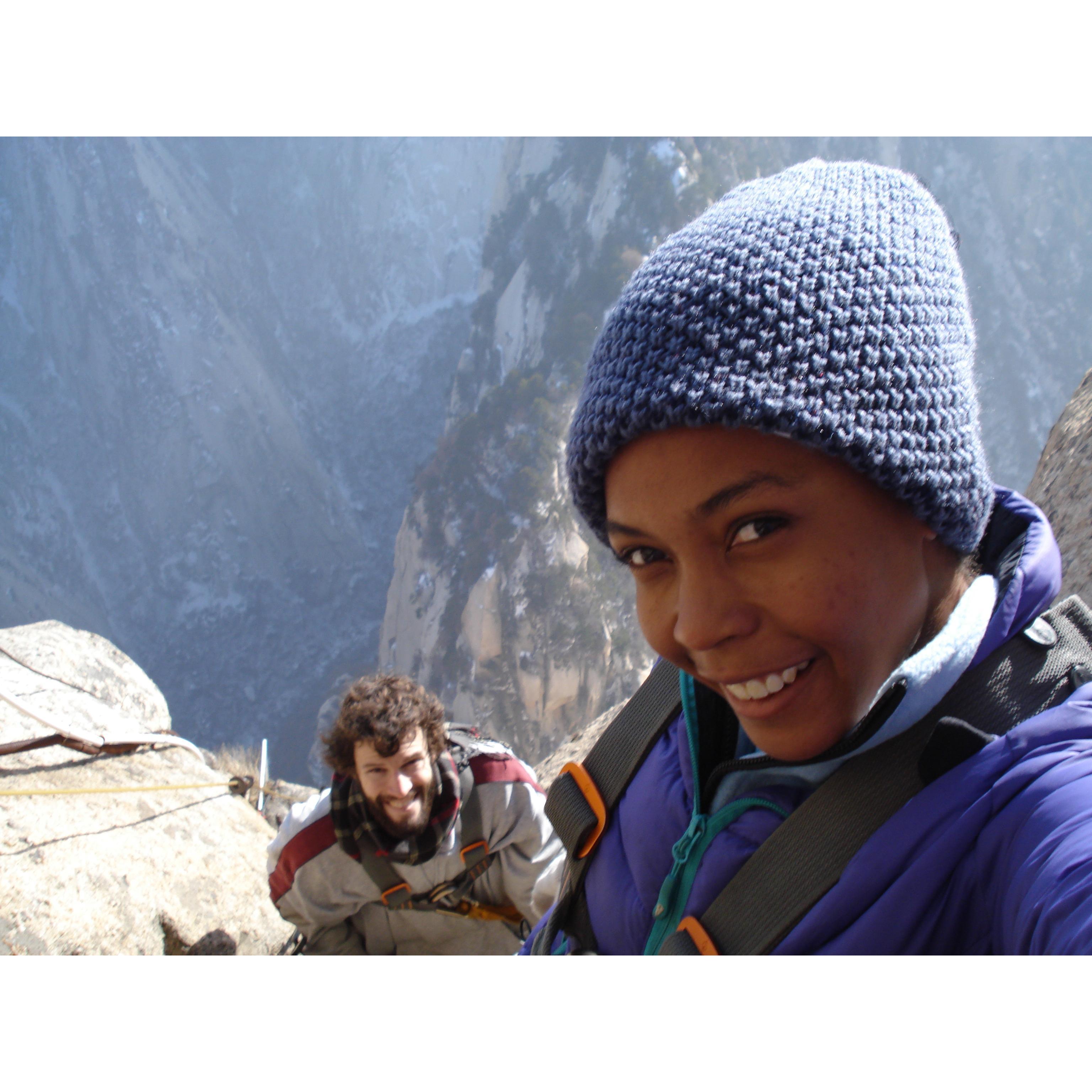 Climbing Huashan, Xi'an, China 2014