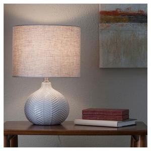 Herringbone Ceramic Table Lamp - Cream (Includes CFL Bulb) - Threshold™