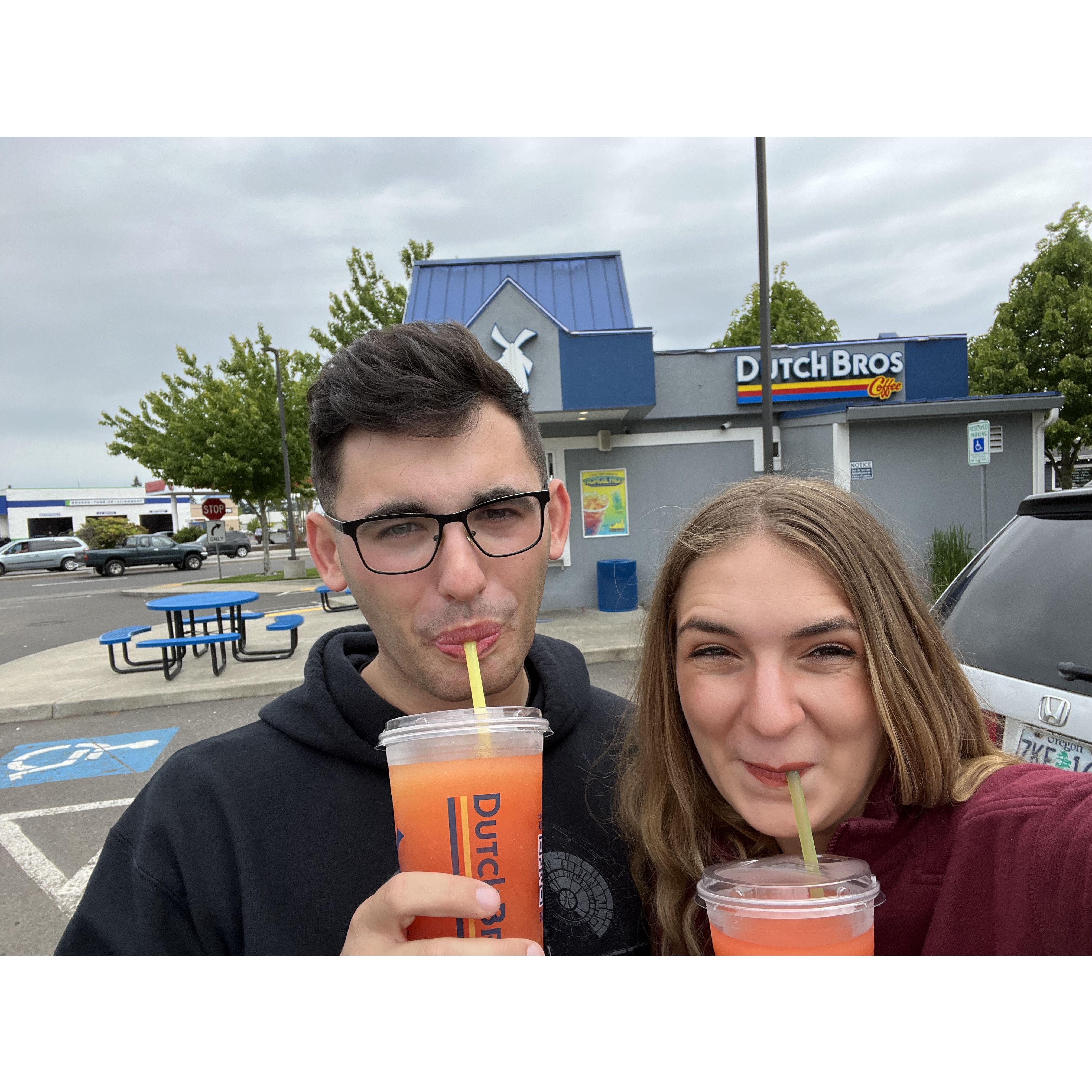 Kory's first Dutch Bros, May 2022