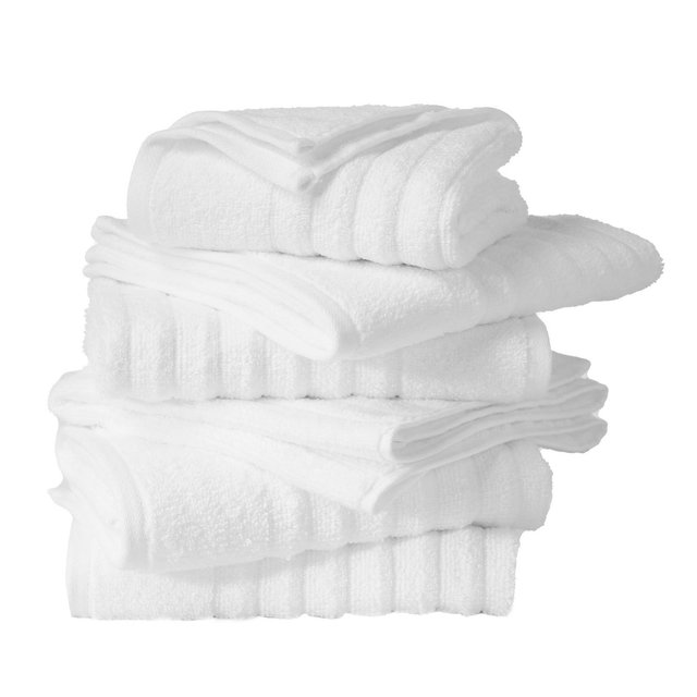 Zero-Twist, 100% Combed Cotton Ribbed Bath Towel Set