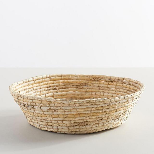 Wynne Coil Woven Abaca Fruit Basket - Light Natural