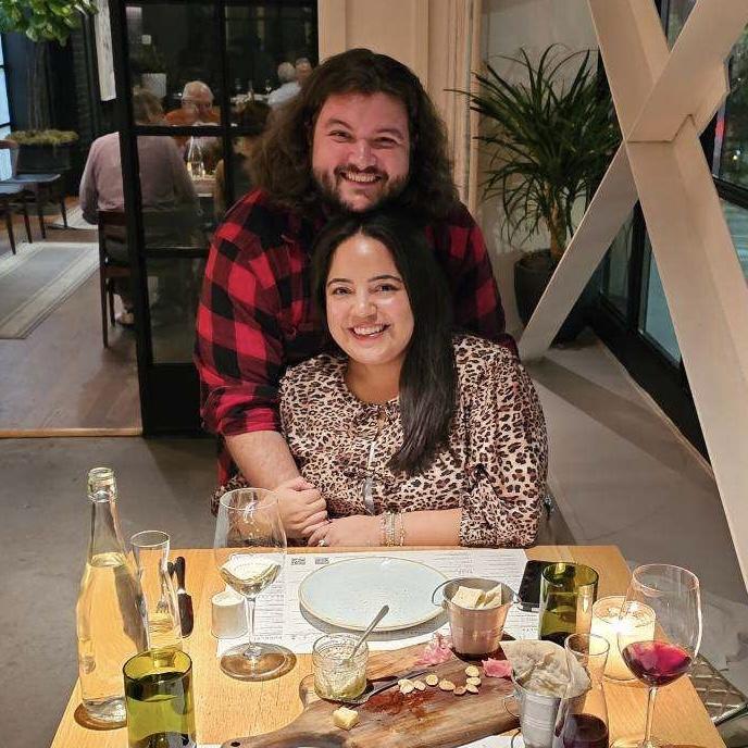 Our first photo together!