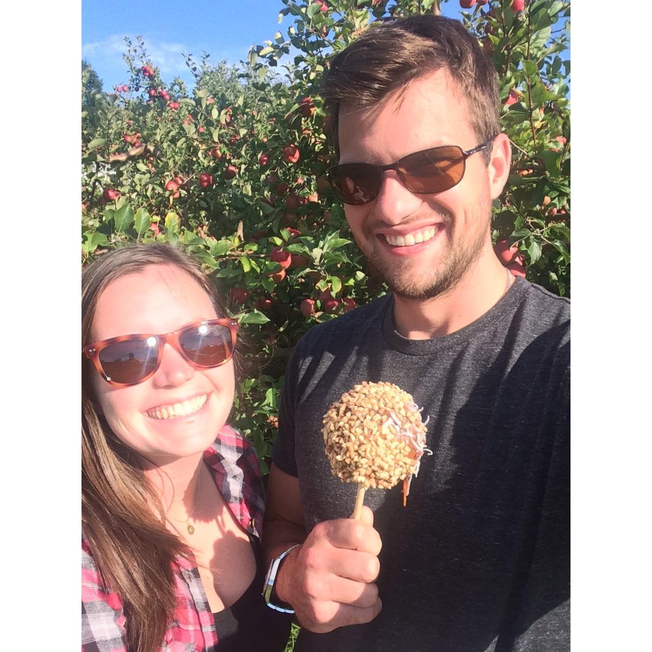 apple picking because we strive to be the most basic 09/2015<3