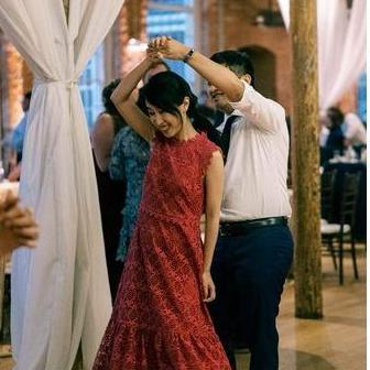 At Anne Marie's wedding