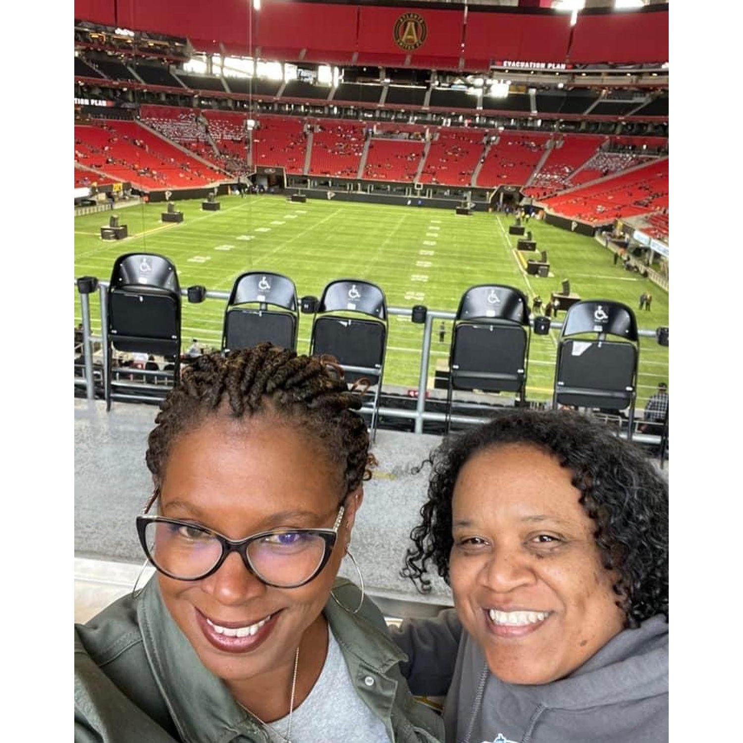 Mercedes Benz Stadium in Atlanta. Wow!