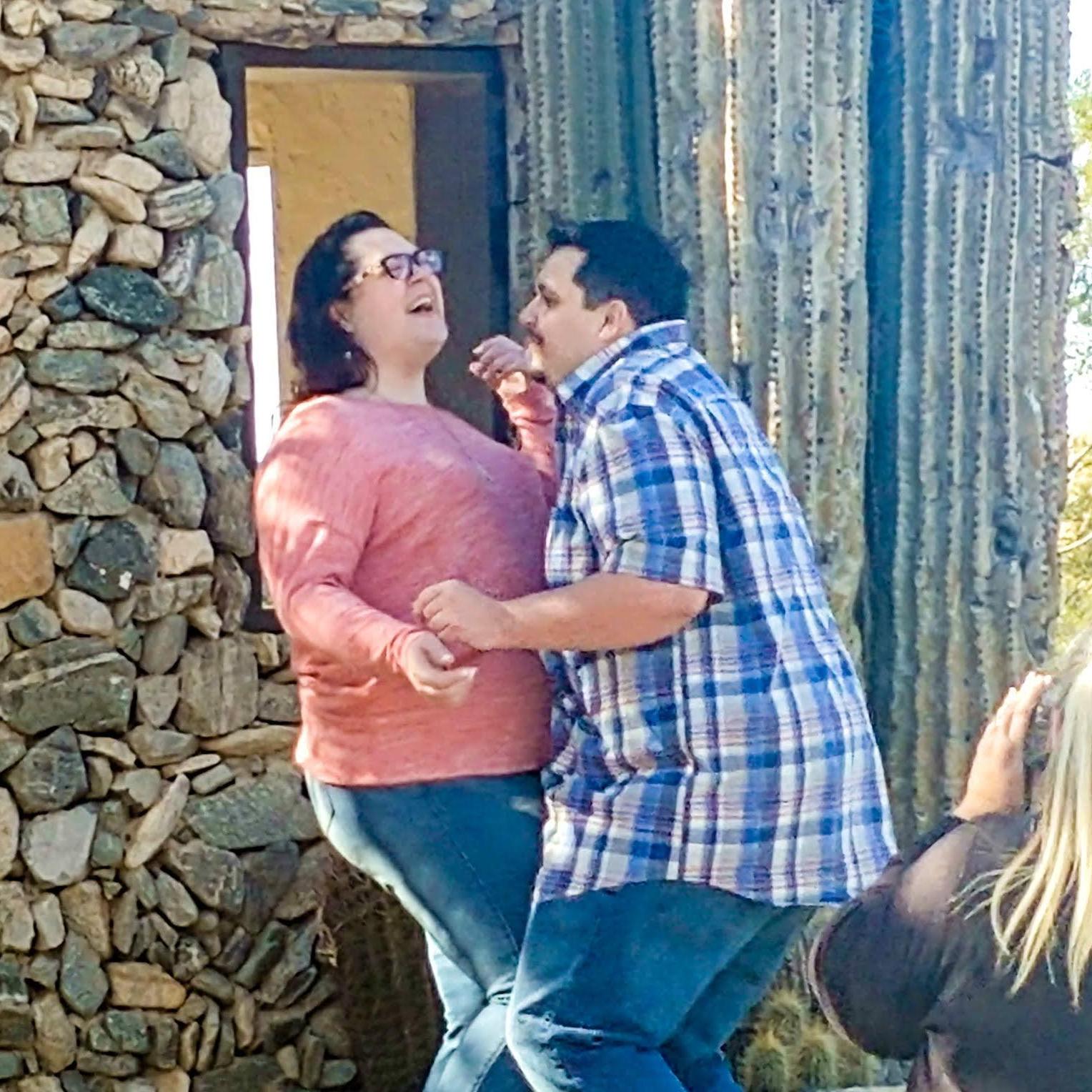 My sister captured my mom capturing the ridiculousness that is us :)