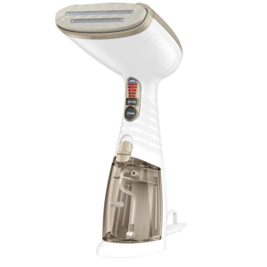 Conair Handheld Garment Steamer for Clothes, Turbo ExtremeSteam 1875W Fabric Steamer, Portable Handheld Design, Strong Penetrating Steam, White/Champagne