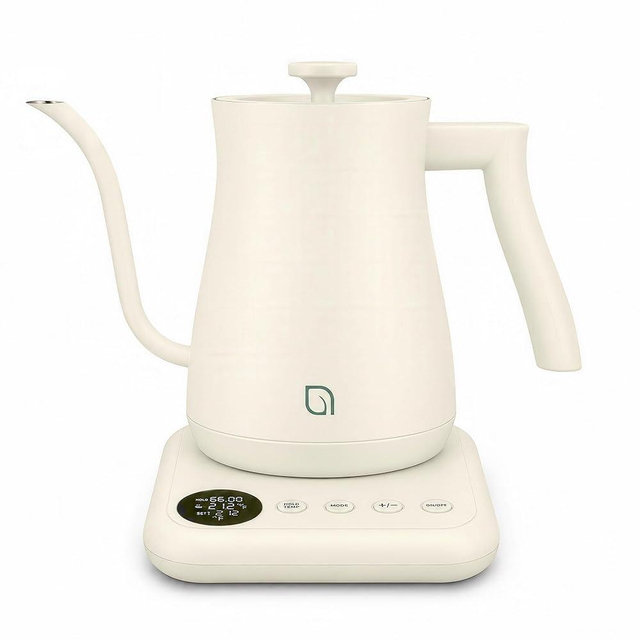 WILLOW ECO SERIES Gooseneck Electric Kettle with 5 Temperature Presets and Keep Warm Feature, 0.8L Pour Over Kettle for Coffee & Tea 1200W Quick Heating with 100% Stainless Steel Interior Water Heater