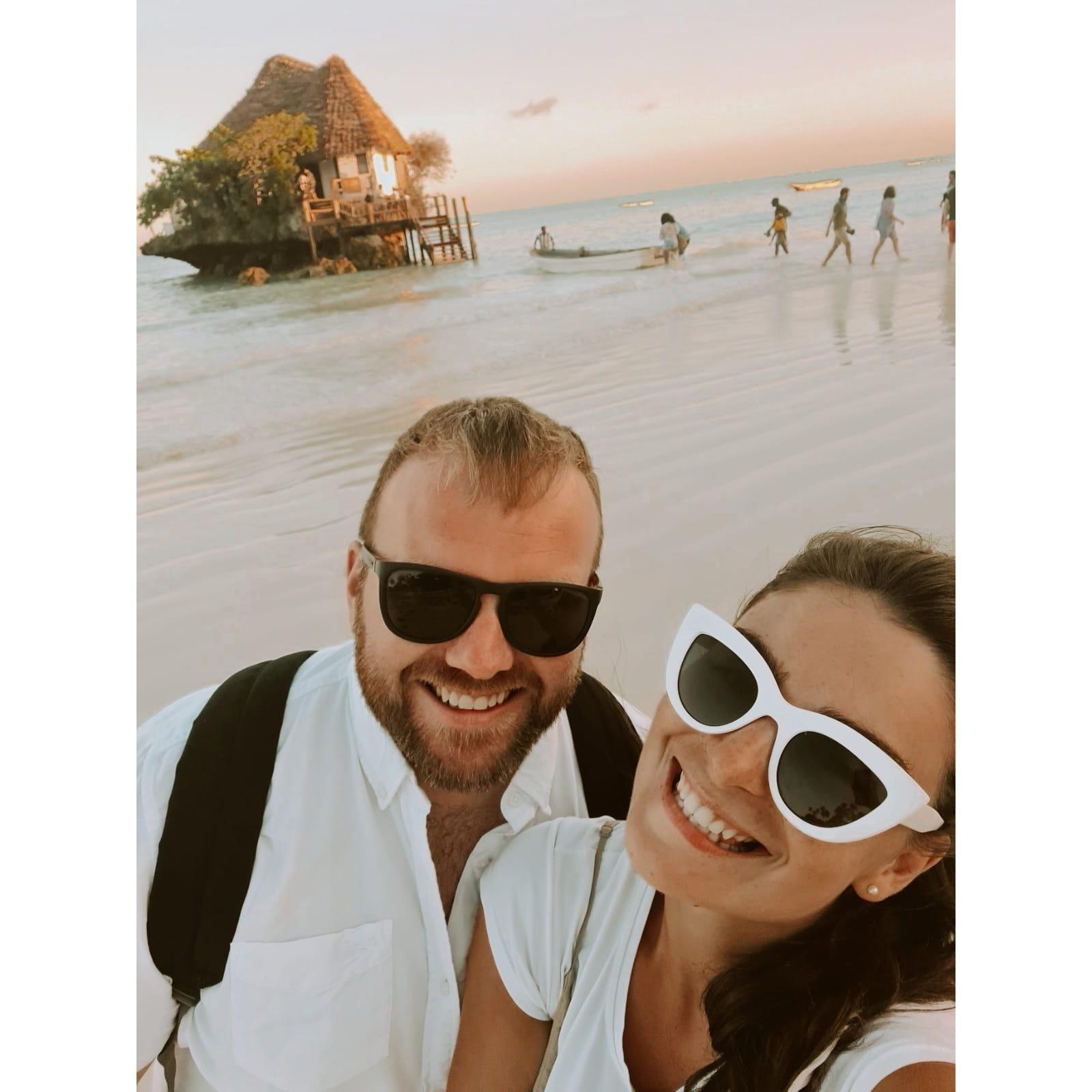 Sunset dinner in Zanzibar