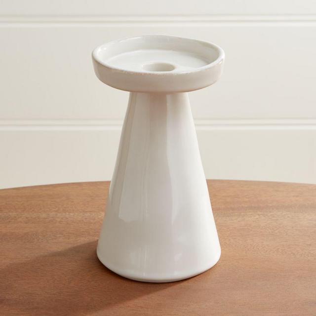 Marin White Large Taper/Pillar Candle Holder