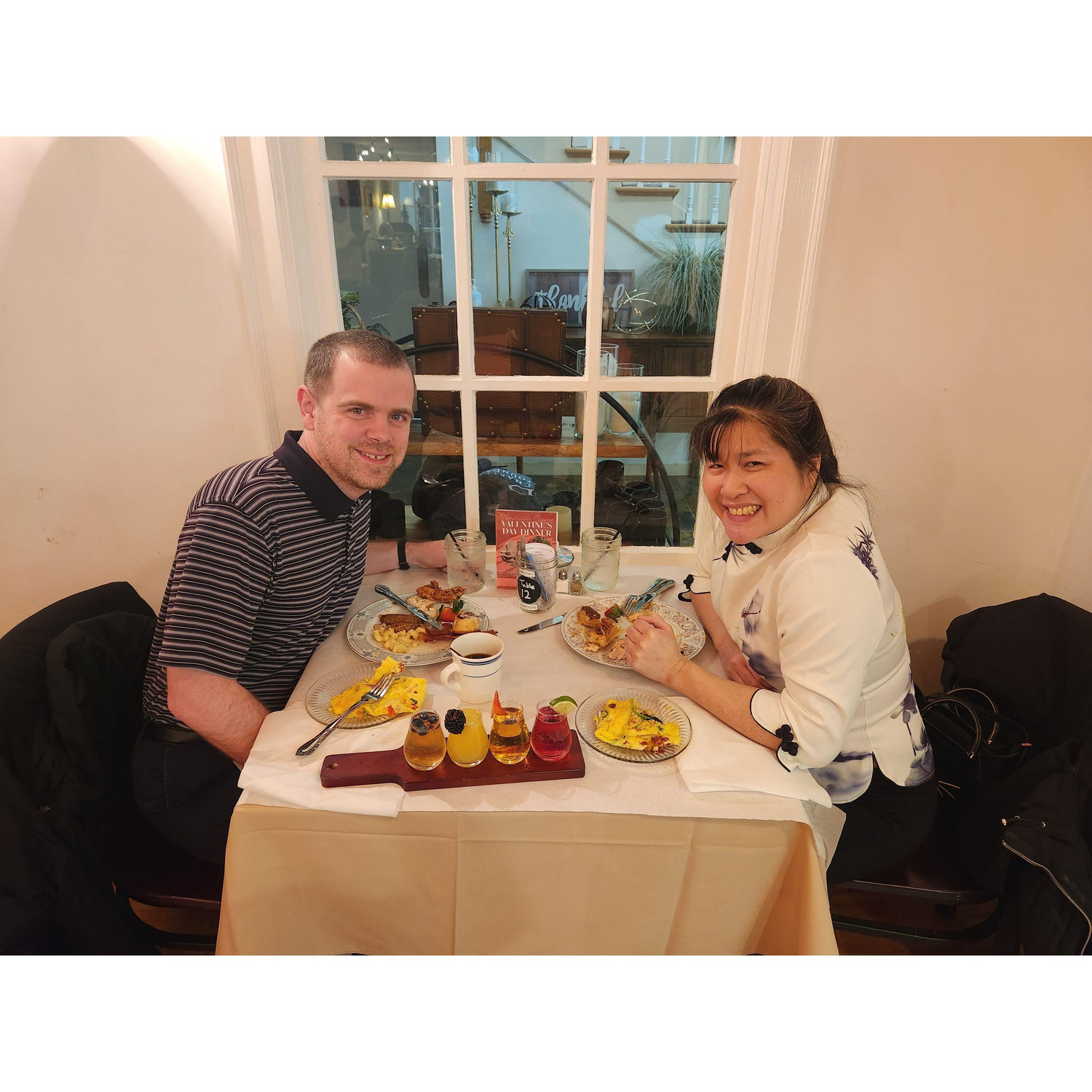 February 2023, Brunch at Sweetwater Cuisine, and afterwards, he proposed <3