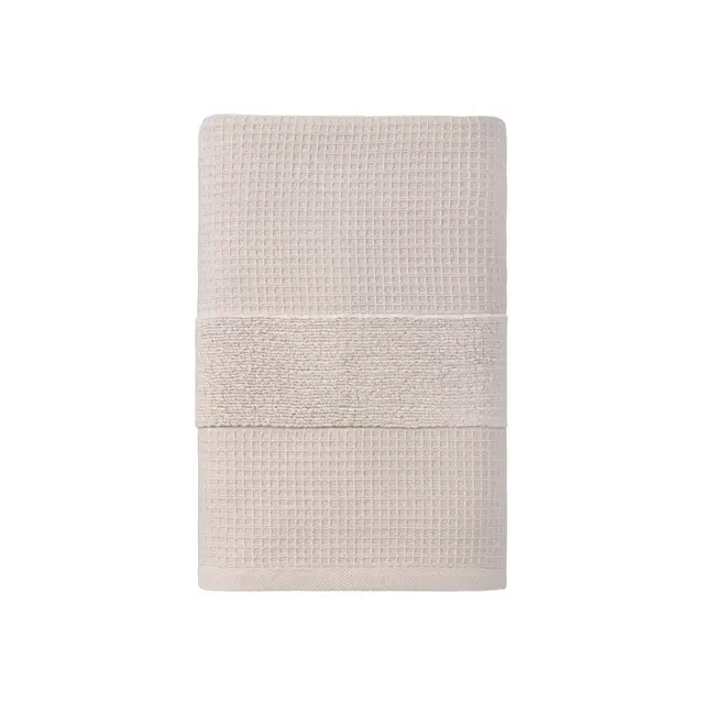 Haven™ Organic Cotton Waffle & Terry Bath Towel in Pumice Stone