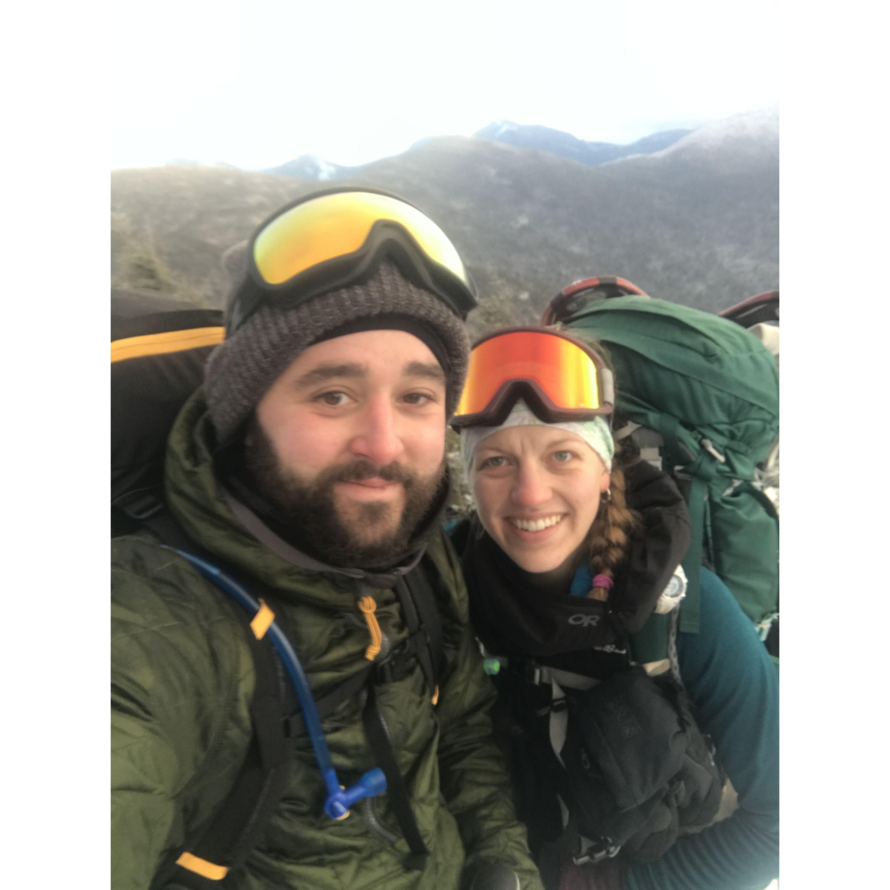 Our first winter hiking trip up Phelps and Tabletop. Similar to how we just suddenly found ourselves buying hiking packs, we also suddenly just found ourselves buying winter gear. Bring on the snow!