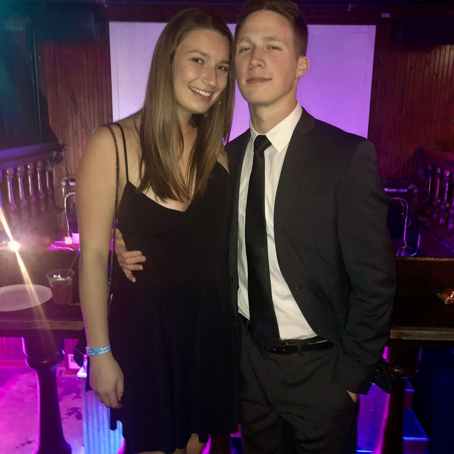 O & K’s first G Phi date party together
