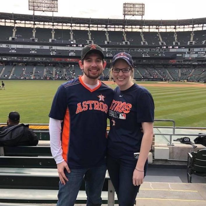 Lindsey's first Major League Baseball game and one of our first official dates! #GoAstros