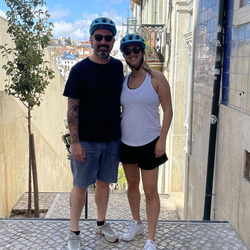Biking around Lisbon