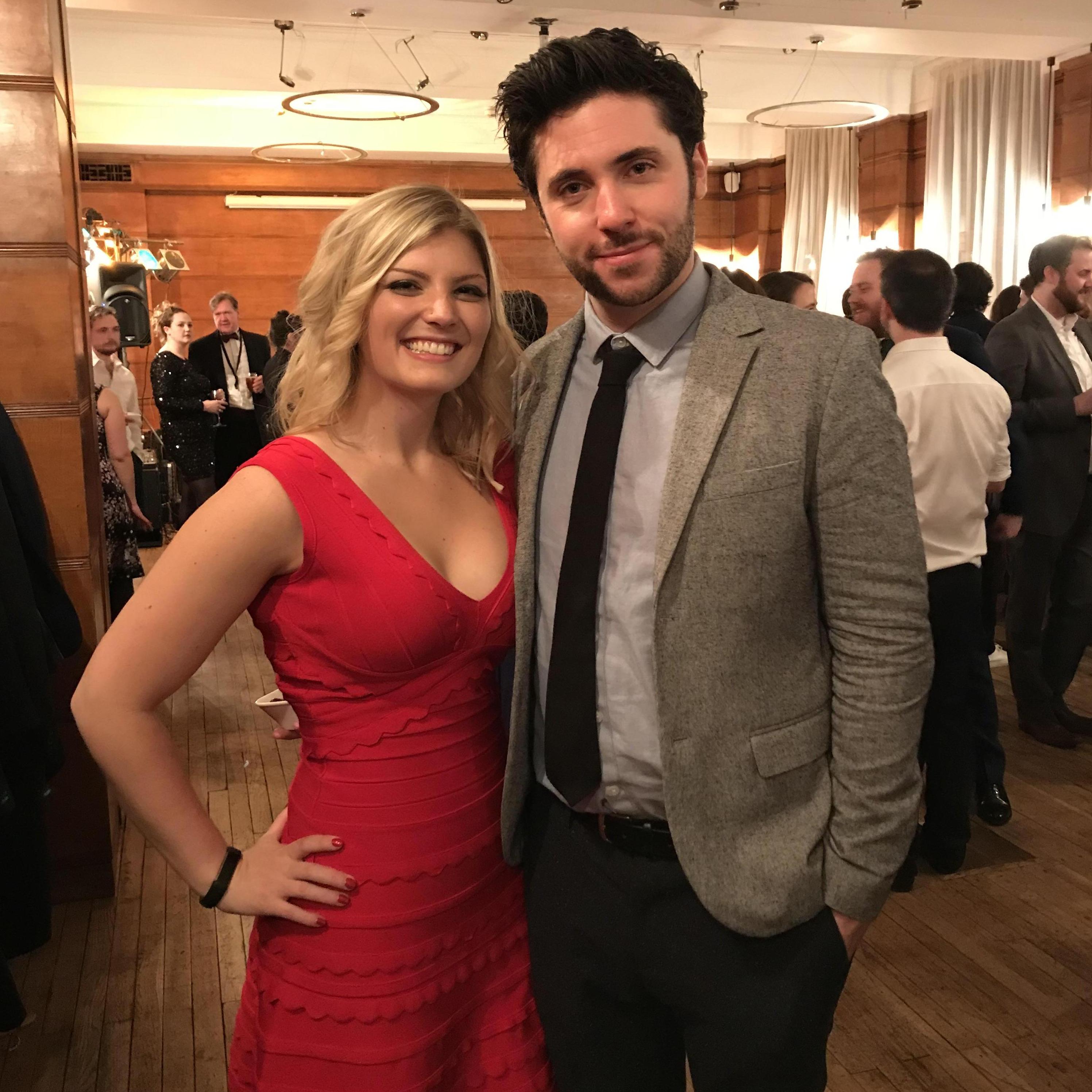 A rare moment of looking composed at a friend's wedding in London
2017