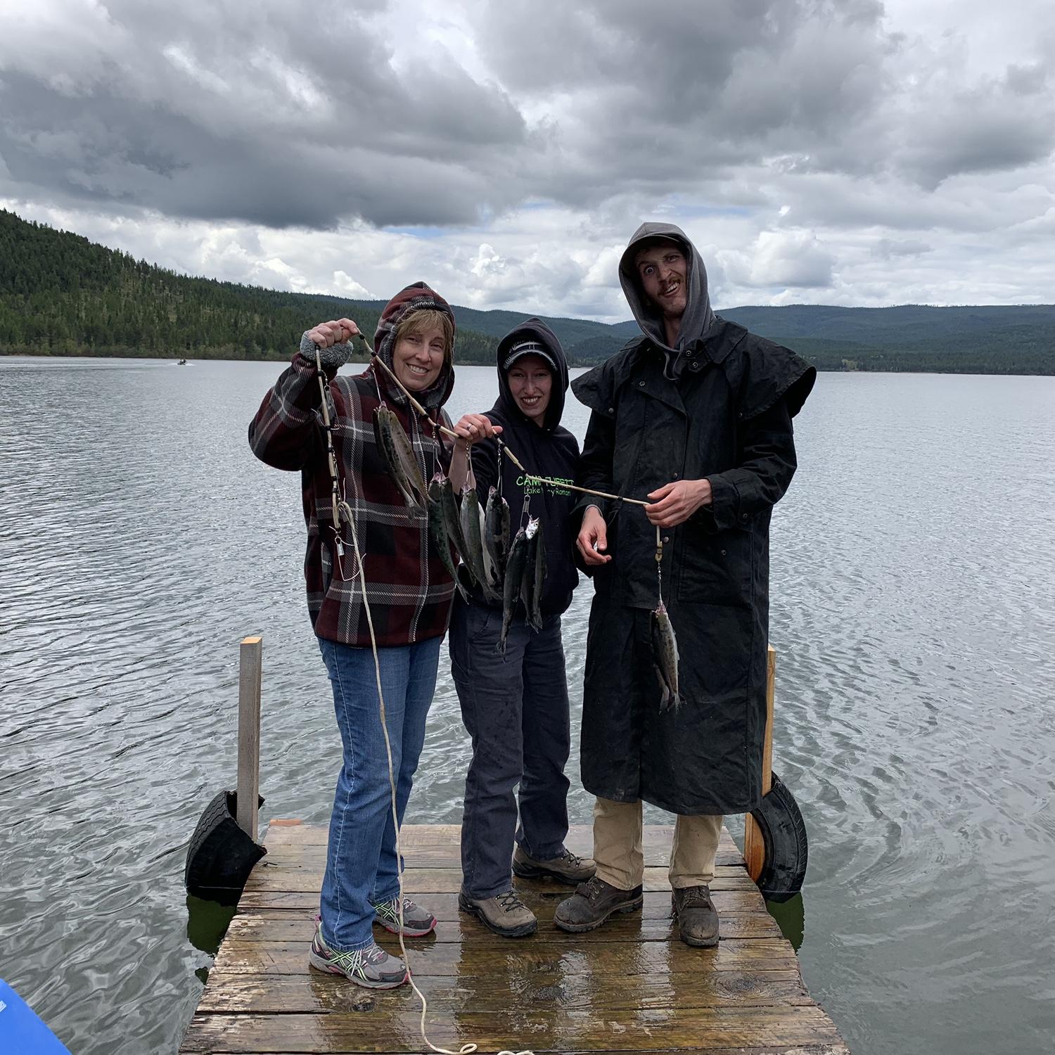 Fishing at Lake Mary Ronan with the Lightfield family. May 2020