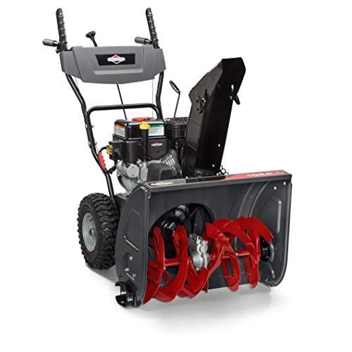 Briggs & Stratton 1024 Standard Series 24-Inch Dual-Stage Snow Blower with Push Button Electric Start and Dash Mounted Chute Rotation